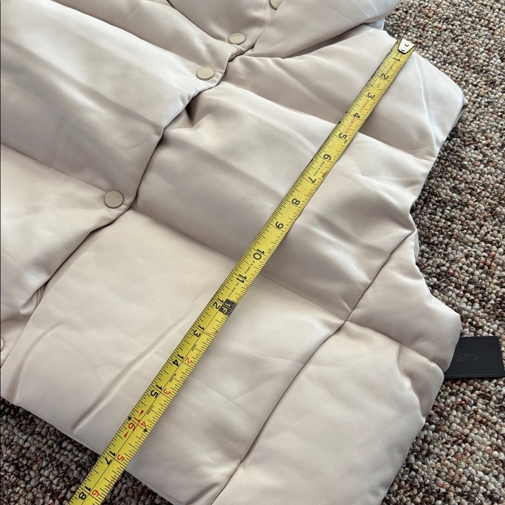 NWT faux leather vest - Picture 7 of 9